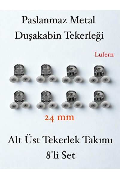 Lufern Dayanıklı Duşakabin Tekerleği Alt Üst Sürgülü Cam Kabin Tekeri Rulman ...
