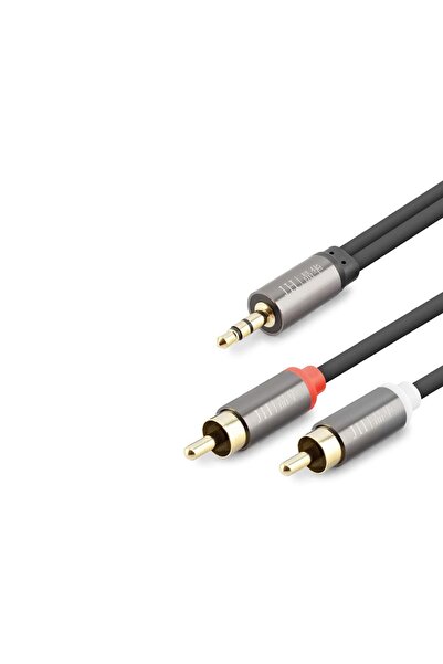 Skygo 3.5 mm to 2Rca Cable 2Line Gold 1.5m Black Hdx1067