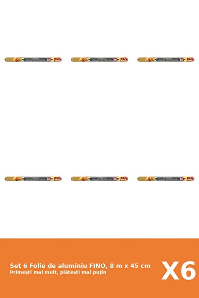 Fino Set 6 Folie de aluminiu FINO, 8 m x 45 cm