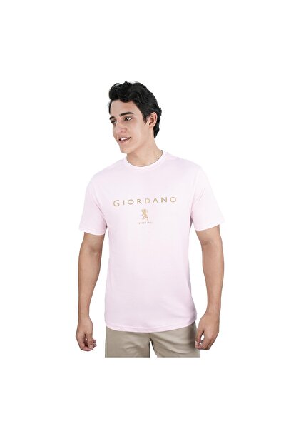 Giordano تي شيرت رجالي بطبعة مميزة