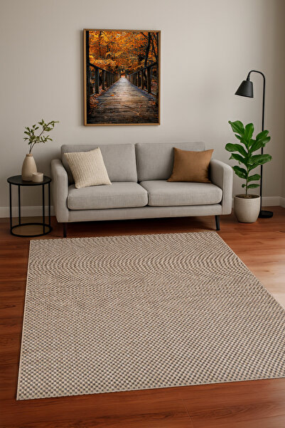 The Reef Design Sisalia 4442 Bej Jüt Tabanlı Modern Dokuma Kilim Sisal Hasır ...