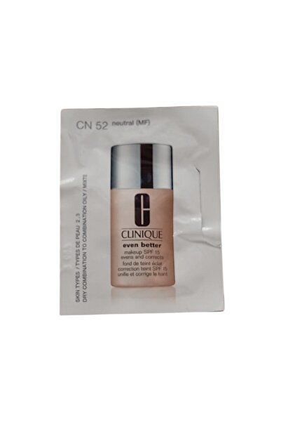 Clinique Even Better, Paraben-Free, Moisturizing, Liquid Foundation, CN 52, Neutral, SPF 15, 5 ml *Sa