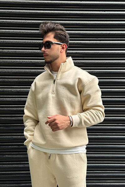 thesunfyre ΑΝΔΡΙΚΟ ψηλός λαιμός Σετ επένδυση fleece ιμάντες με φερμουάρ με λεπτομέρεια στο κάτω μέρος