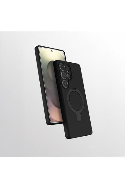 Case 4U Galaxy S25 Ultra Kılıf M-safe Şarj Özellikli Standlı C4U Samara Kapak...