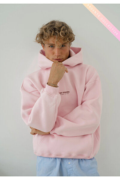 Arz giyim Hanorac roz supradimensionat pentru bărbați tricou