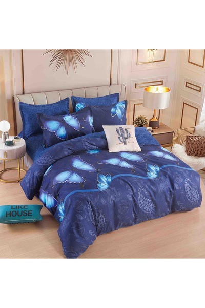 OEM Double Bed Linen, Fitted Sheet, Finet Fabric, 6 Pieces