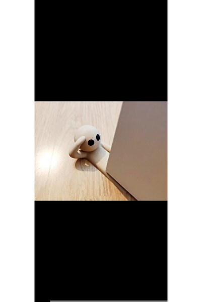 3DLİ İlginç Tasarımlı Kapı Tutucu Stoper seti ( GRİ ) - 3 Parca - hediyelik eşya - ev dekoru