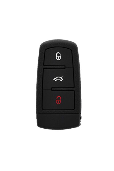 dalip Husă cheie auto 360 compatibilă cu VW Passat (B6, 3C), silicon, neagră