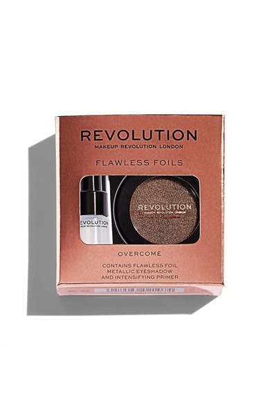 MAKEUP REVOLUTION Set Makeup Revolution: Flawless Foils, Vegan, Eyeshadow Primer, Eyeshadow Palette, Overcome