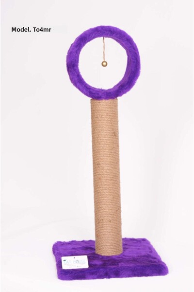 Cathause Farmapets Cat Hause T04 - Circle Cat Scratching, Purple, 76 Cm