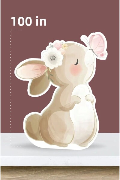 neşeli günlerim Θέμα Butterfly Rabbit - Πάνελ ποδιών 100 cm