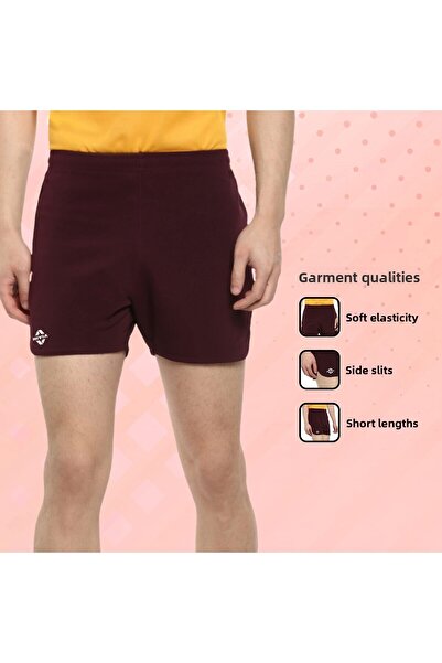Nivia Sporty - 6 Burgundy Shorts (S) | Light and Comfortable | Stylish Casual Sports Shorts for Running