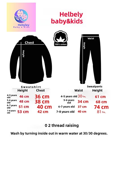 Heybely Kids Set de trening pentru copii, imprimat NASA, cu 2 fire