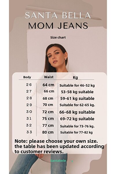 Bella denim Καπνιστή ψηλόμεση μαμά Jean Γυναικεία Boyfriend Jeans