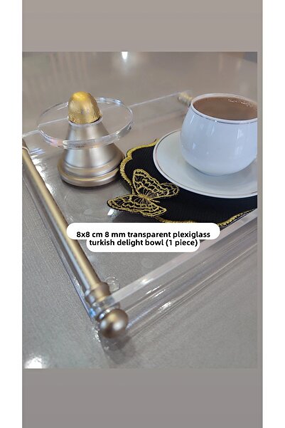innossa pleksi dekorasyon وعاء بلكسي شفاف من ماتجولد مقاس 8x8