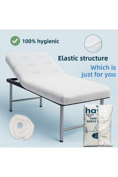 galaksihome Disposable 50 Pieces 80X240 Elastic Stretcher Cover – Hotel Hospi...