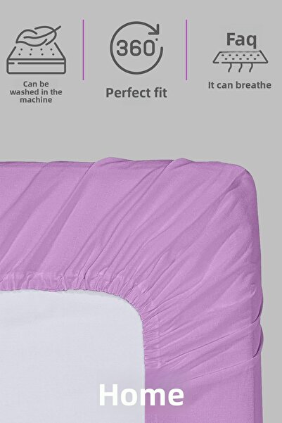 Eve Tekstil Fitted High Quality Combed Cotton Fabric Single Fitted Sheet