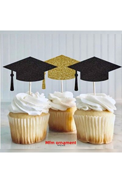 MFM 8 قطع من كعكة أعواد الأسنان للتخرج