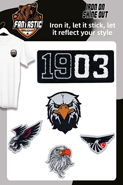 FANTASTIC ARMA Set de armă/patch țesut care se lipsește cu fierul de călcat, model ventilator