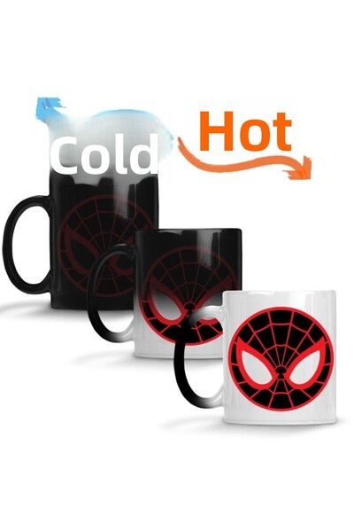 Baskı Dükkanı كوب سبايدر مان سبايدر فيس السحري من البورسلين