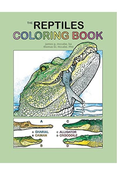 Harper Collins The Reptiles Coloring Book