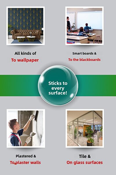 Pi Papers Europe Continent Map, Practical Smart Paper Holding with Static Electrification, Magic Paper