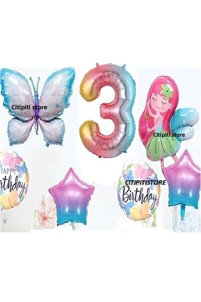 DÜVENCİ TİCARET SET BALON DE VÂRSTA FETE ZÂNBĂ FOLIOLE