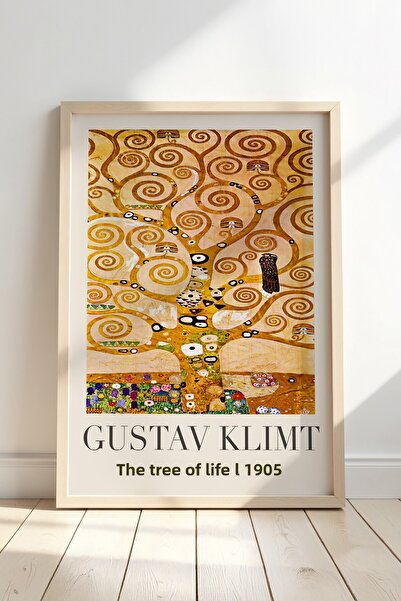 Opak Design Gustav Klimt Tree of Life 1905 Vintage ζωγραφική τοίχου με φυσικό...