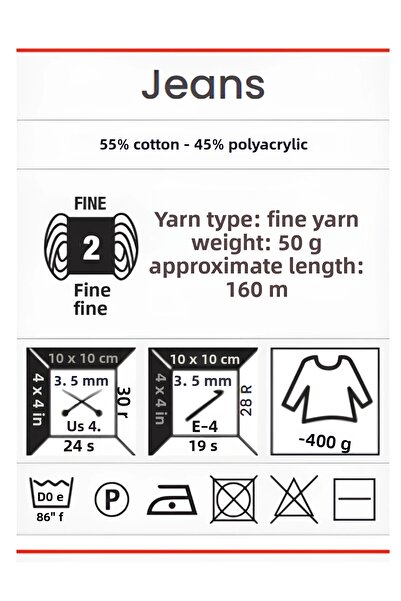 Yarnart 10 x Jeans 71 10'lu Paket Amigurimi Μωρού Νήμα Jeans 10 Τεμάχια