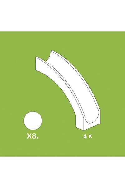 Hubelino Marble Run Children's Toy - Slide Extension (12 PIECES)