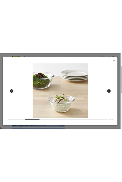 IKEA وعاء فاردان، زجاج شفاف، 12 سم