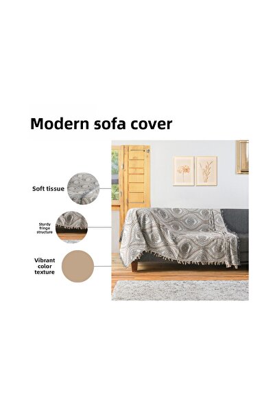 rellhome Luxury Cotton Non-Slip Sofa Cover - Multi-Purpose Sofa Shawl