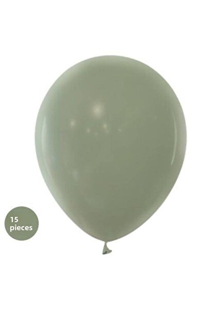 Parti Dükkanım Mold Green Balloon 15 Pieces