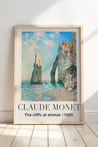 Opak Design Claude Monet The Rocks of Etretat Vintage Ζωγραφική τοίχου με φυσ...
