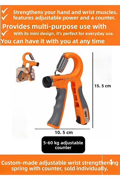 Wintoup 5-60 Kg Arc de întărire a încheieturii mâinii cu contor reglabil - În...