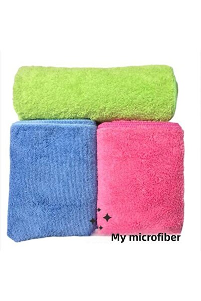 Mikrofiberim (3 Pieces) Microfiber Towel Car and Floor Cleaning Cloth 50x70 Cm Colorful