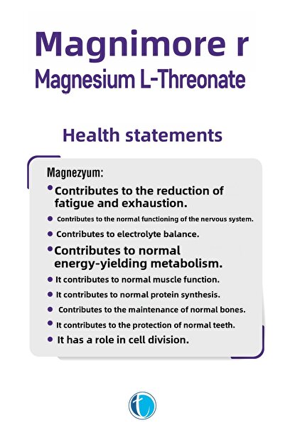 Magnimore Magnesium L-Threonate 60 Herbal Capsules Magnesium L-Threonate