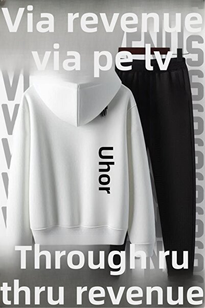 Vordevia Unisex I'M Legend Hooded Tracksuit Set - Wide Fit, Soft Fabric