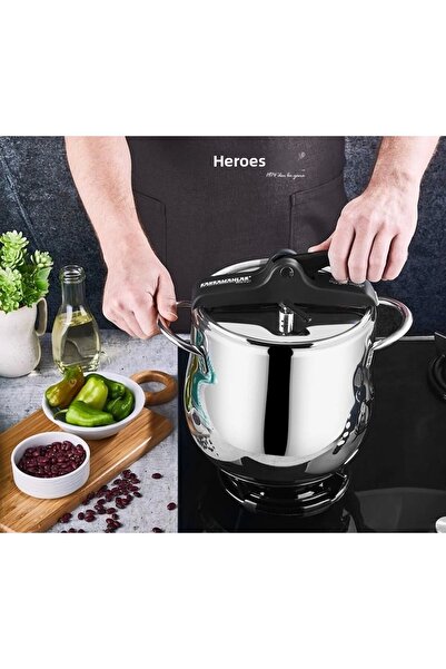 Kahramanlar Kah 2134-s Platinum Casserole Pressure Cooker 12 Lt
