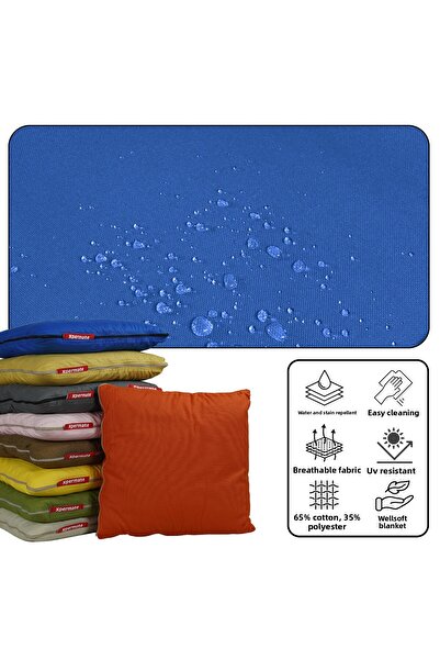 XPERMATE Tv Blanket Pillow Blanket Throw Pillow Welsoft Blanket Travel Pillow Airplane Pillow 145X205 Blue