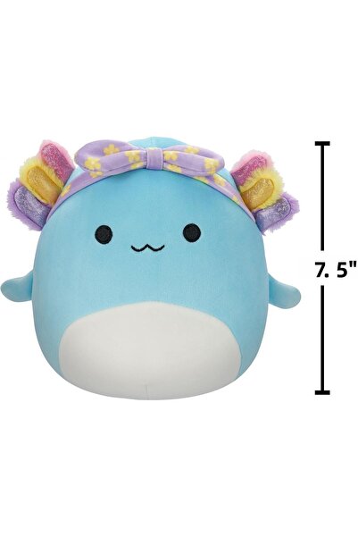 TOYFEST Irina Squishmallows Soft Plush with Rainbow and Purple Headband - 20 cm