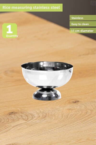 Jet's Home وعاء أرز واحد من الفولاذ المقاوم للصدأ بمقياس حلاوة حلاوة تركية مق...