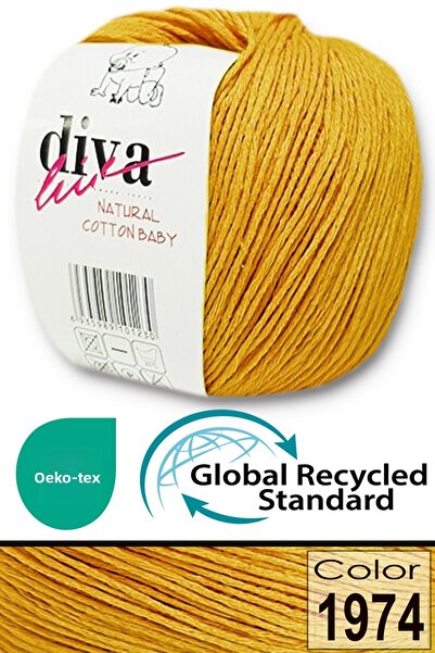 Diva İplik Premium Νήμα Πλεξίματος Αμιγκουρούμι - Μαλακό Βαμβακερό Νήμα για Μωρά