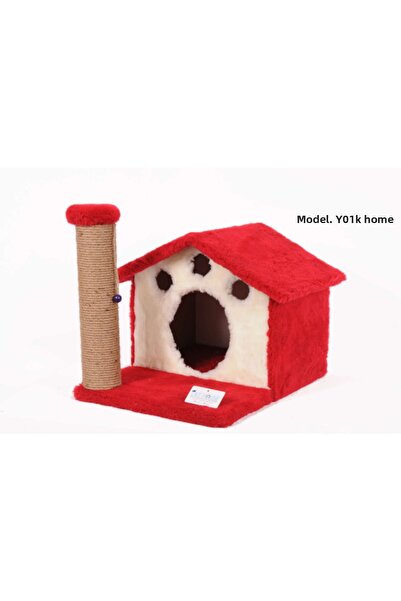 Cathause Cat House Cat Scratching Platform Home Y01 Red 55 Cm