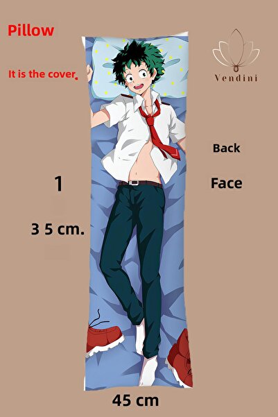 Vendini غطاء وسادة Izuku مطبوع على الوجهين