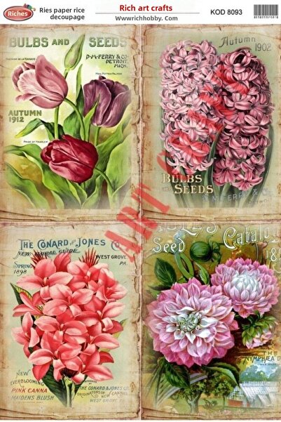 Rich Rice Decoupage Paper Code:8093