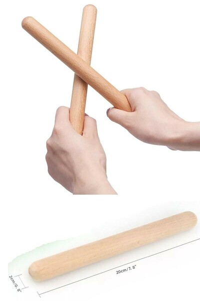 SAMTOYS 1 ζευγάρι Ξύλινα Ρυθμικά Μπαγκέτα (2 τμχ) Ρυθμική Μπαγκέτα Ρυθμική Μπ...