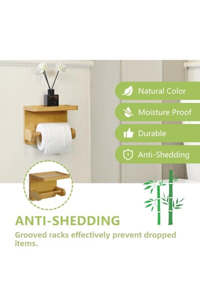 PEGA HOME Θήκη για χαρτί υγείας Bamboo