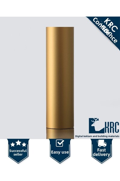 Elioure Folie autoadezivă galben auriu pentru dulapuri și mobilier 122cmx50cm