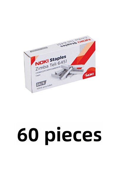 Noki 60 Pieces of Staples No:24/6 (cu) 1000 Liters